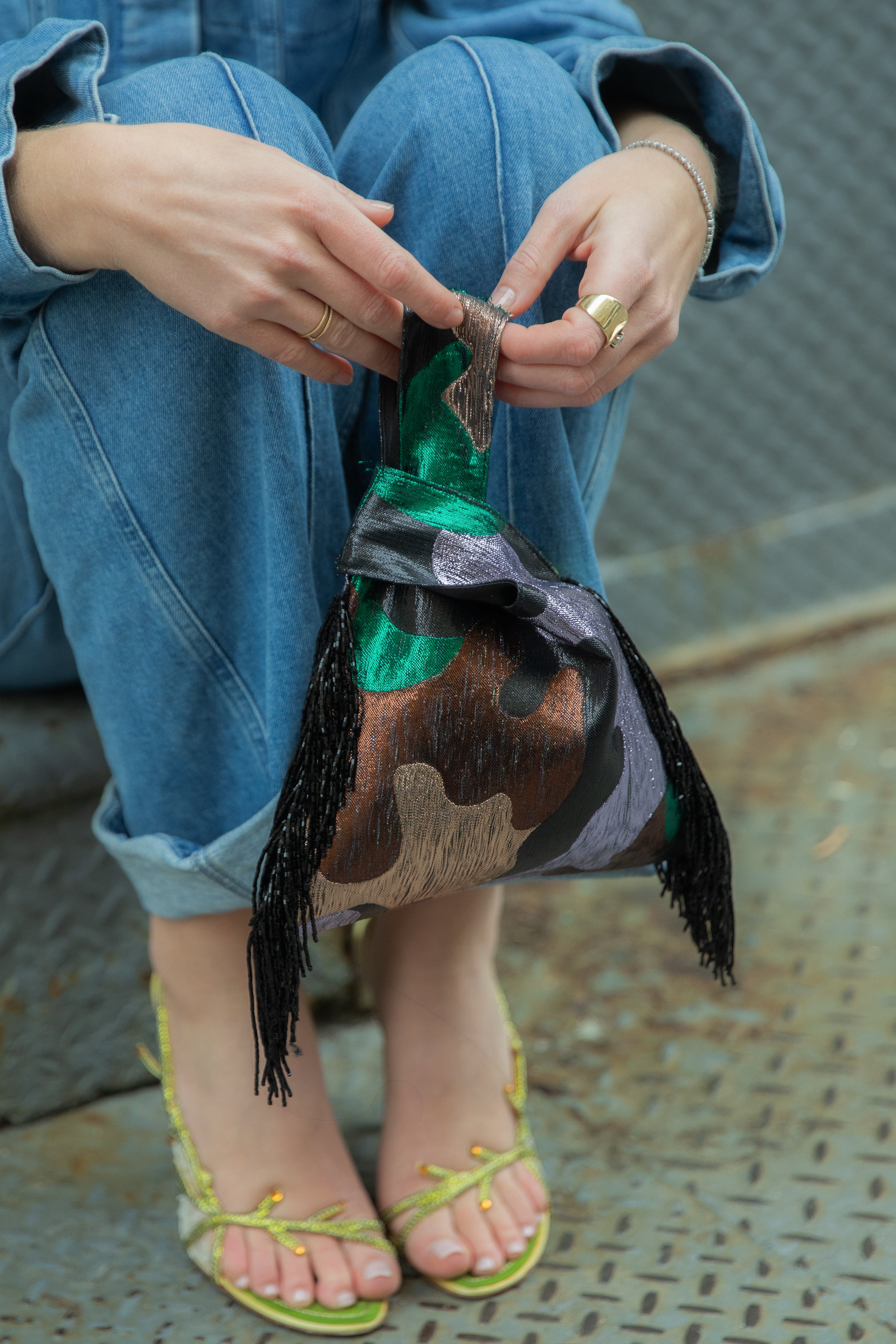 The Knot Bag in Metallic Camo