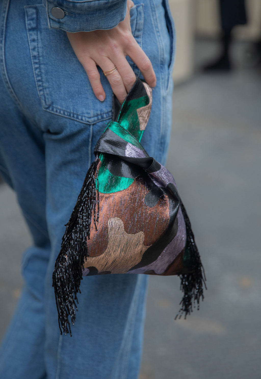 The Knot Bag in Metallic Camo