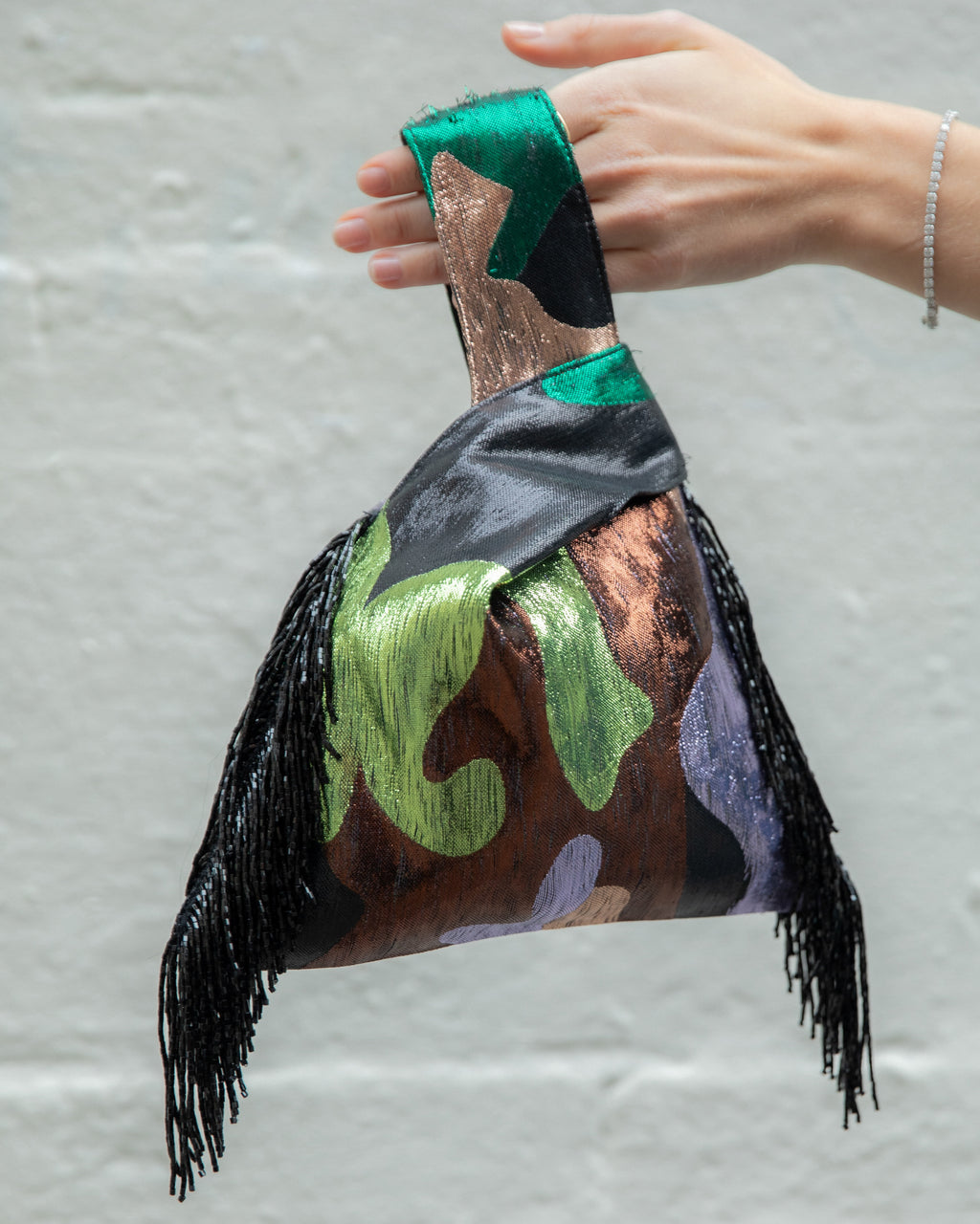 The Knot Bag in Metallic Camo