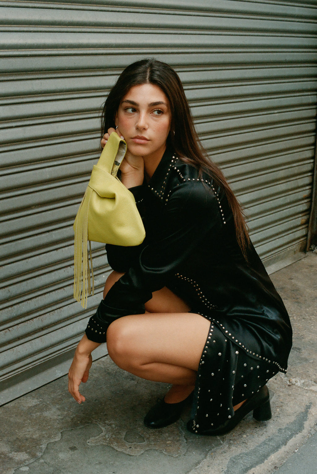 The Chartreuse Leather Knot