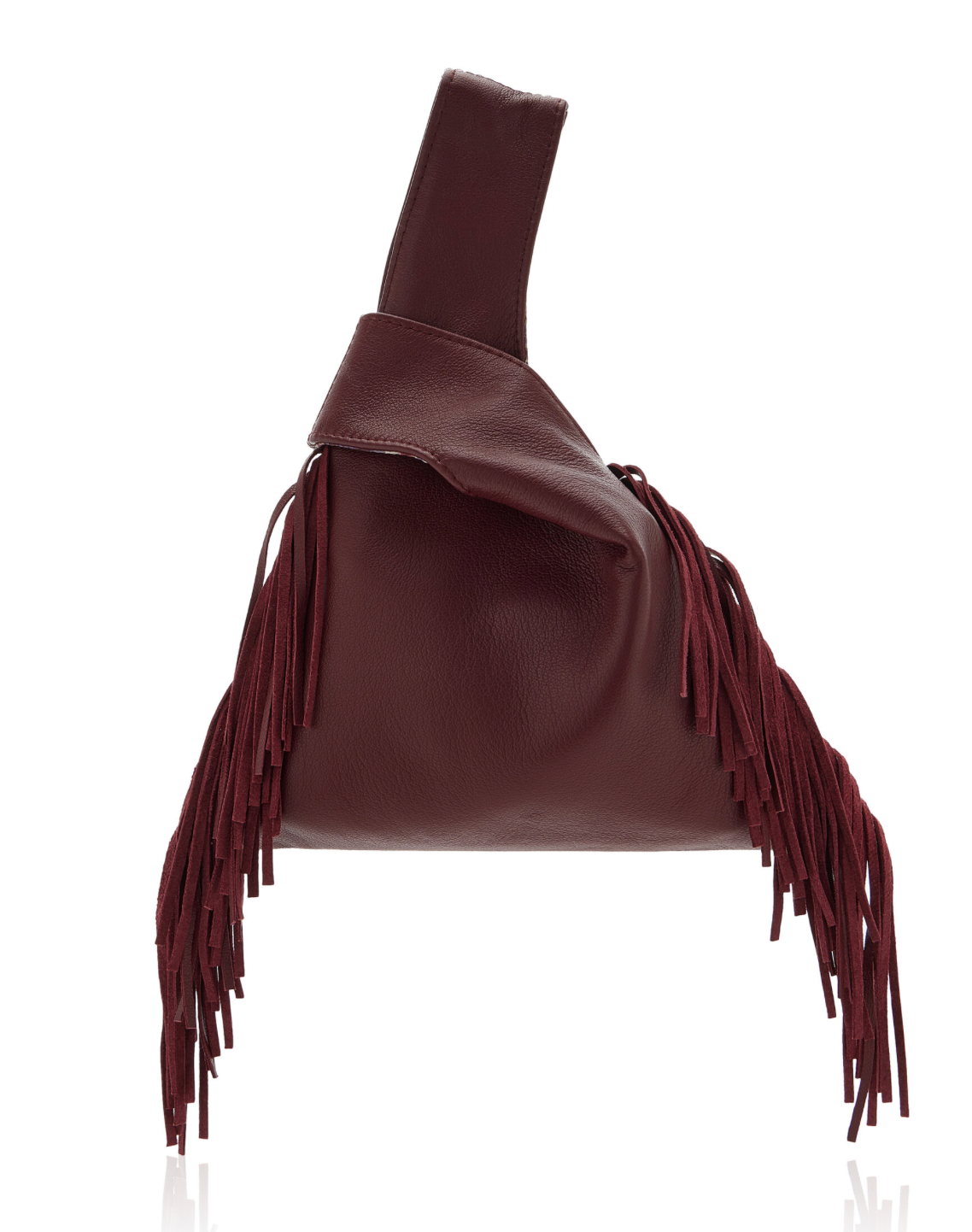 The Burgundy Leather Knot