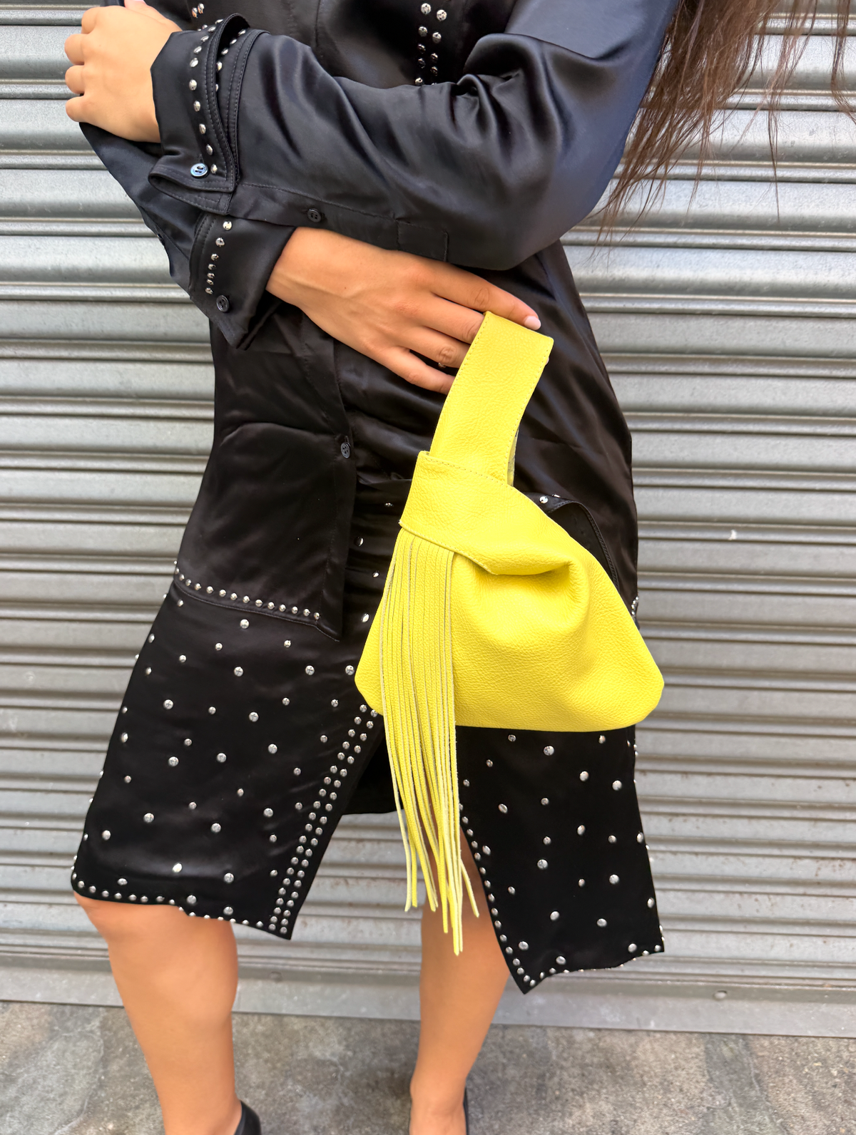 The Chartreuse Leather Knot