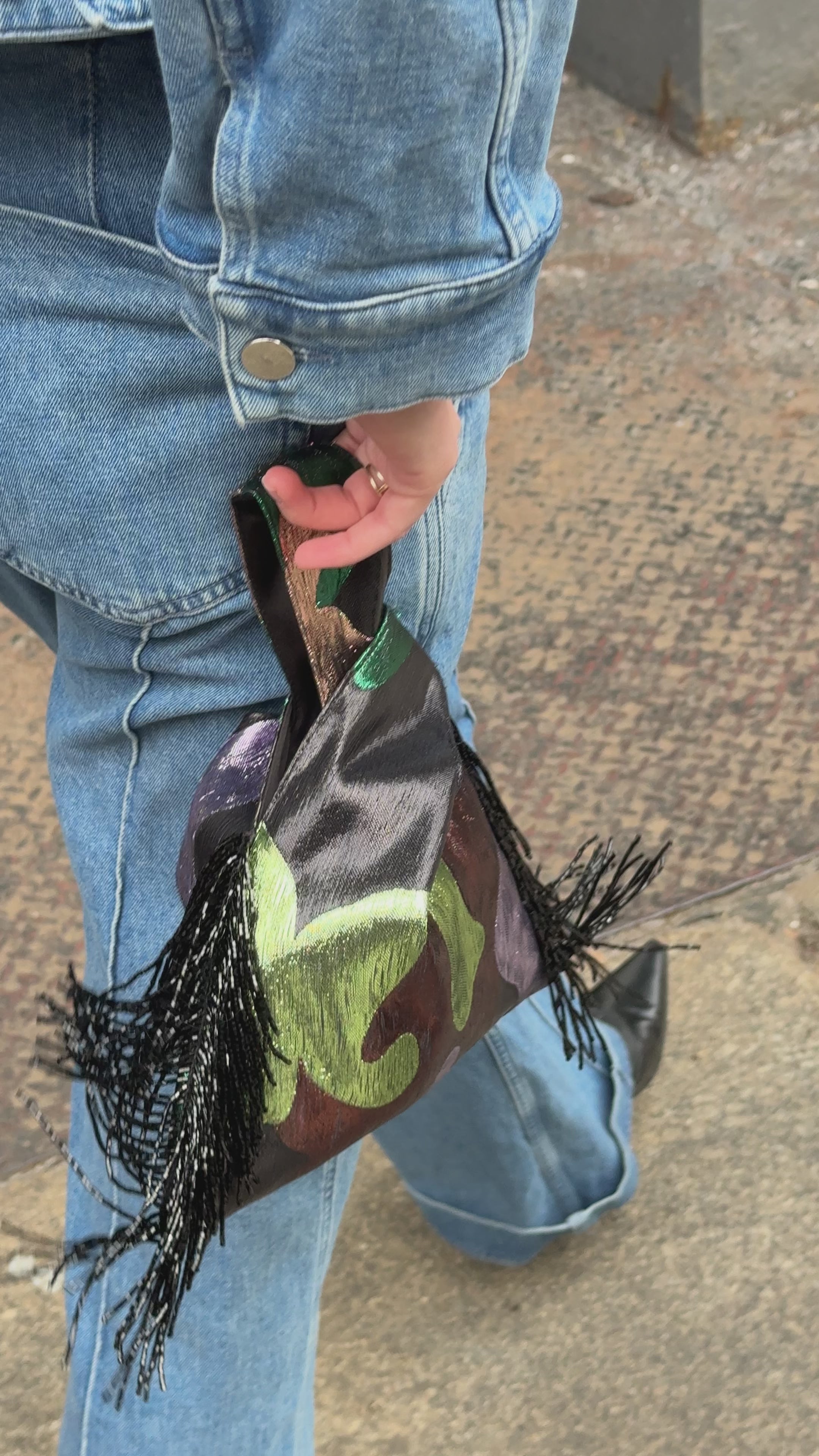 The Knot Bag in Metallic Camo