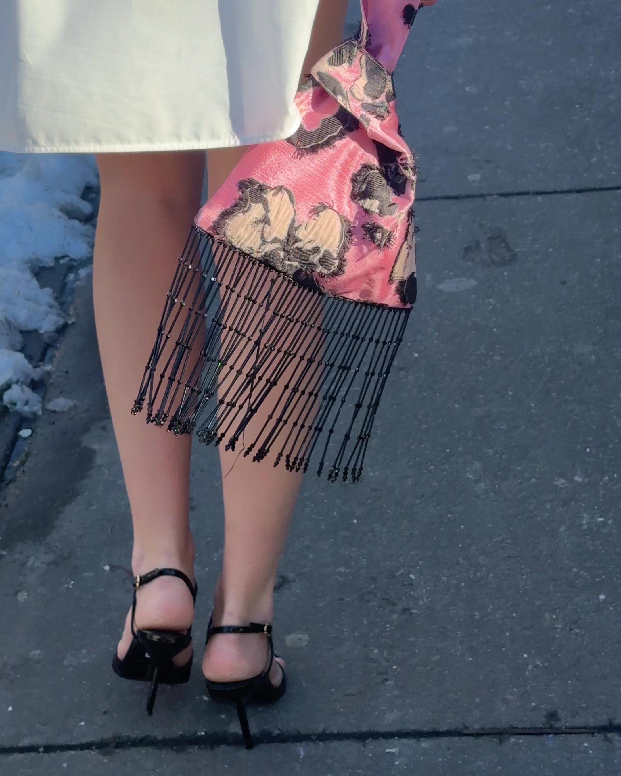 The Knot Bag in Pink Flower
